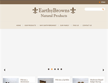 Tablet Screenshot of earthybrowns.com